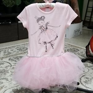 Ballerina dress with tutu attached